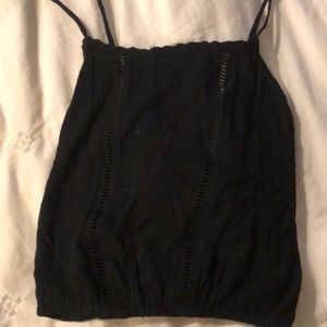 Black crop top